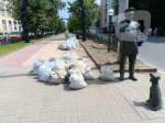 В Калуге началось озеленение улицы Кирова